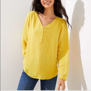 Loft Plus Yellow Blouse! NWT